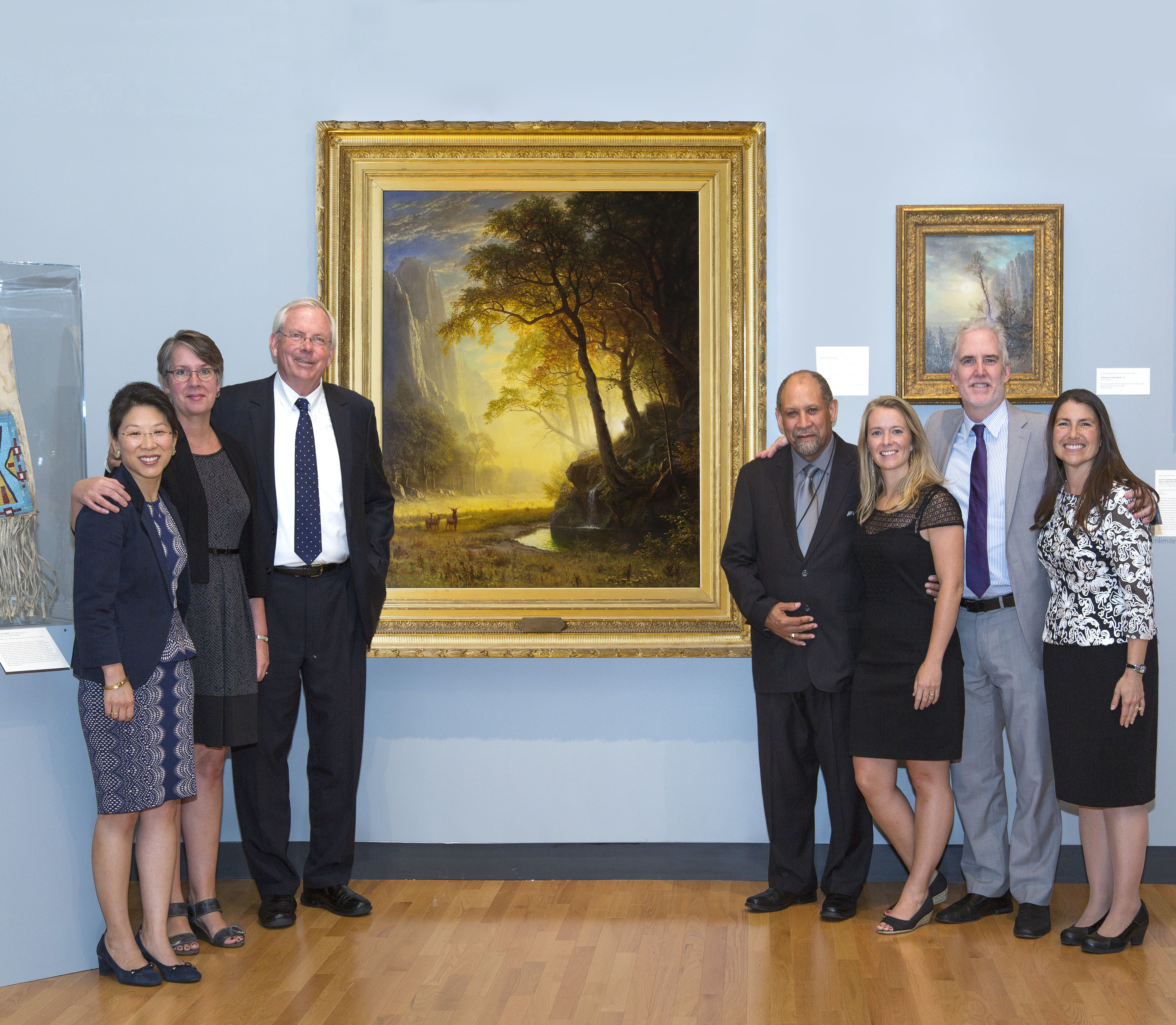 Jock Reynolds, The Henry J. Heinz II Director of the Yale University Art Gallery (third from left) with Five College museum directors