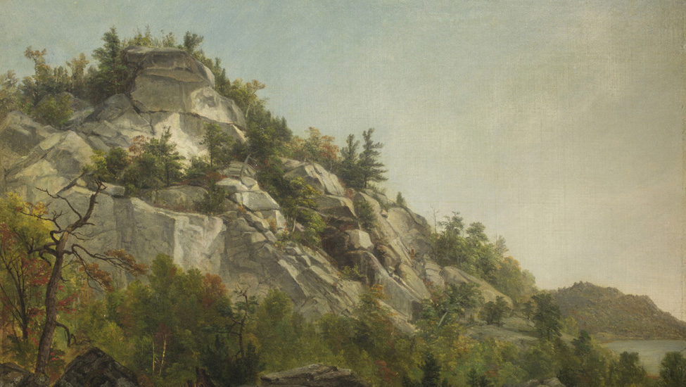 Asher Brown Durand (American, 1796-1886), Promontory with Autumn Foliage, 1854
