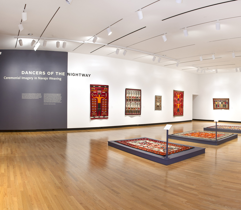 Dancers of the Nightway: Ceremonial Imagery in Navajo Weaving installation view