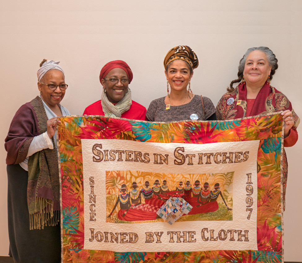 Sisters in Stitches: (from l. to r.) Lesyslie Rackard, Karen Beckett, Christle Rawlins-Jackson, Susi Ryan