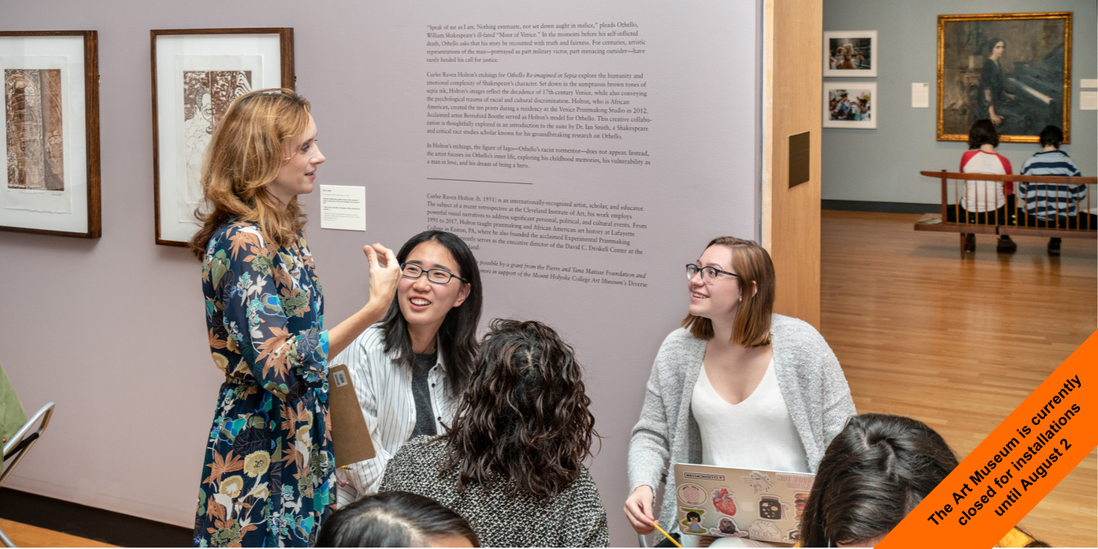 Professor Amy Rogers with Shakespeare students in the MHCAM galleries, October 2018 Professor Amy Rogers with Shakespeare students in the MHCAM galleries, October 2018