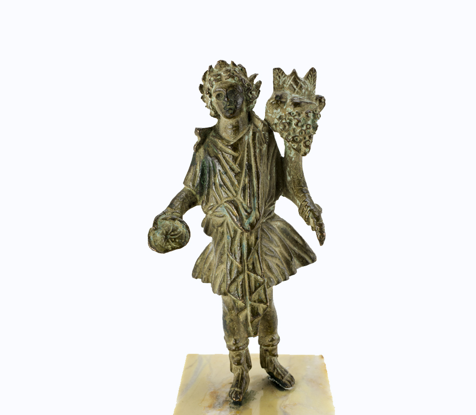 Maker Unknown (Roman; Imperial), Lar holding a patera and cornucopia, 1st-2nd century CE