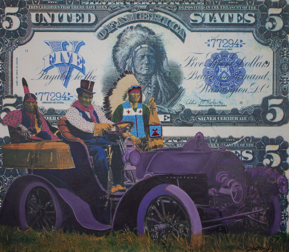 Stan Natchez (Shoshone/Paiute; American; born 1954), Geronimo's Cadillac (detail), 2019