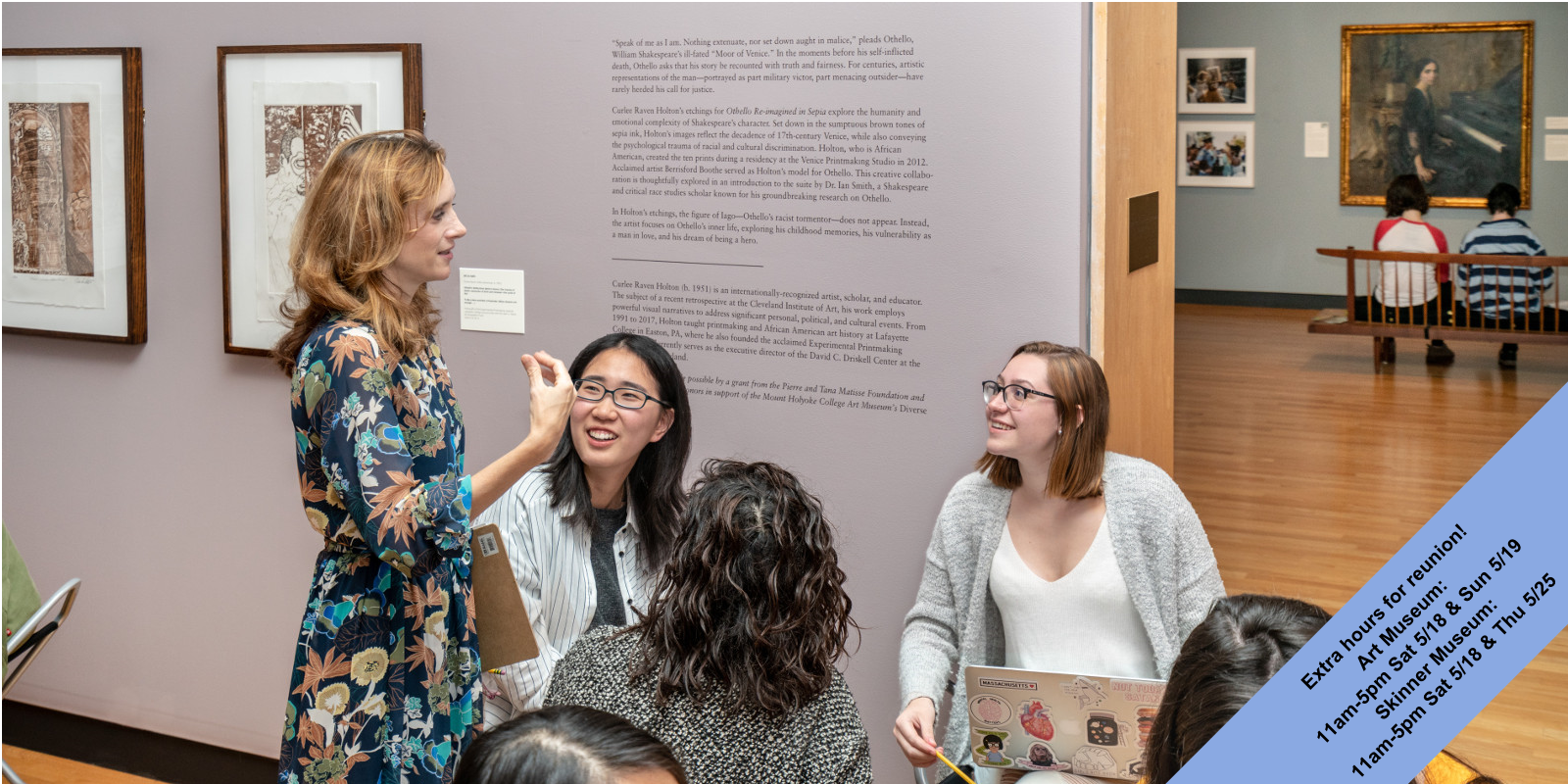 Professor Amy Rogers with Shakespeare students in the MHCAM galleries, October 2018 Professor Amy Rogers with Shakespeare students in the MHCAM galleries, October 2018