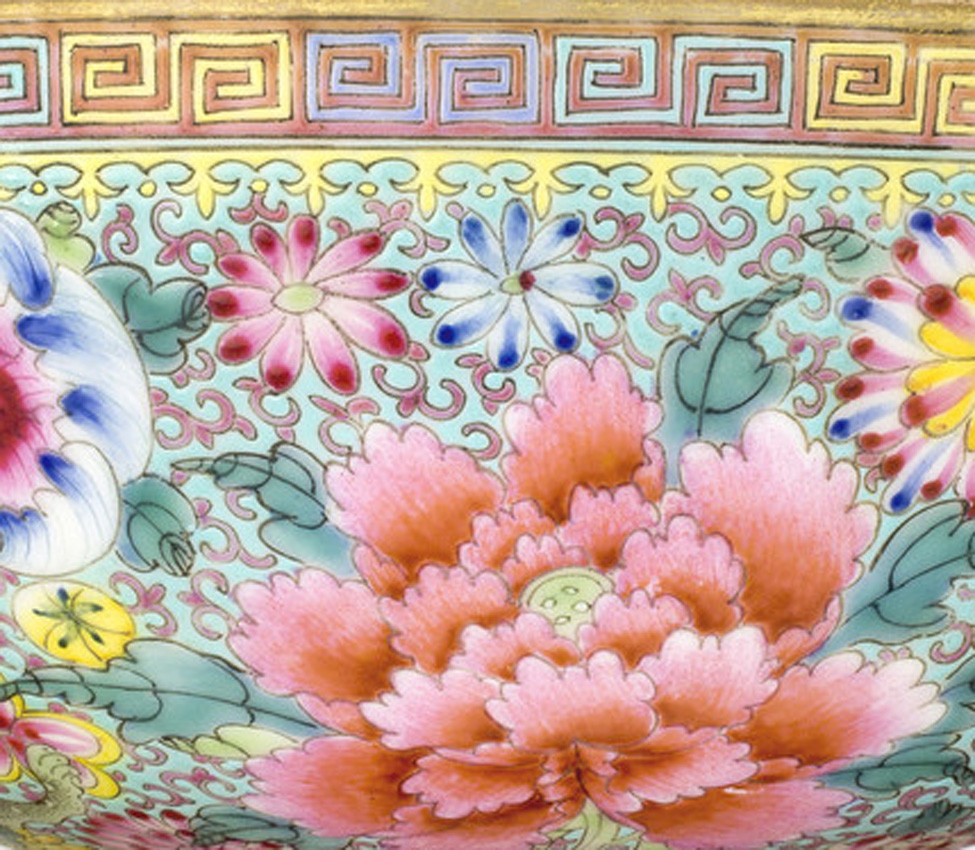 Maker Unknown (Chinese), One of a pair of eggshell porcelain bowls (detail), 19th century
