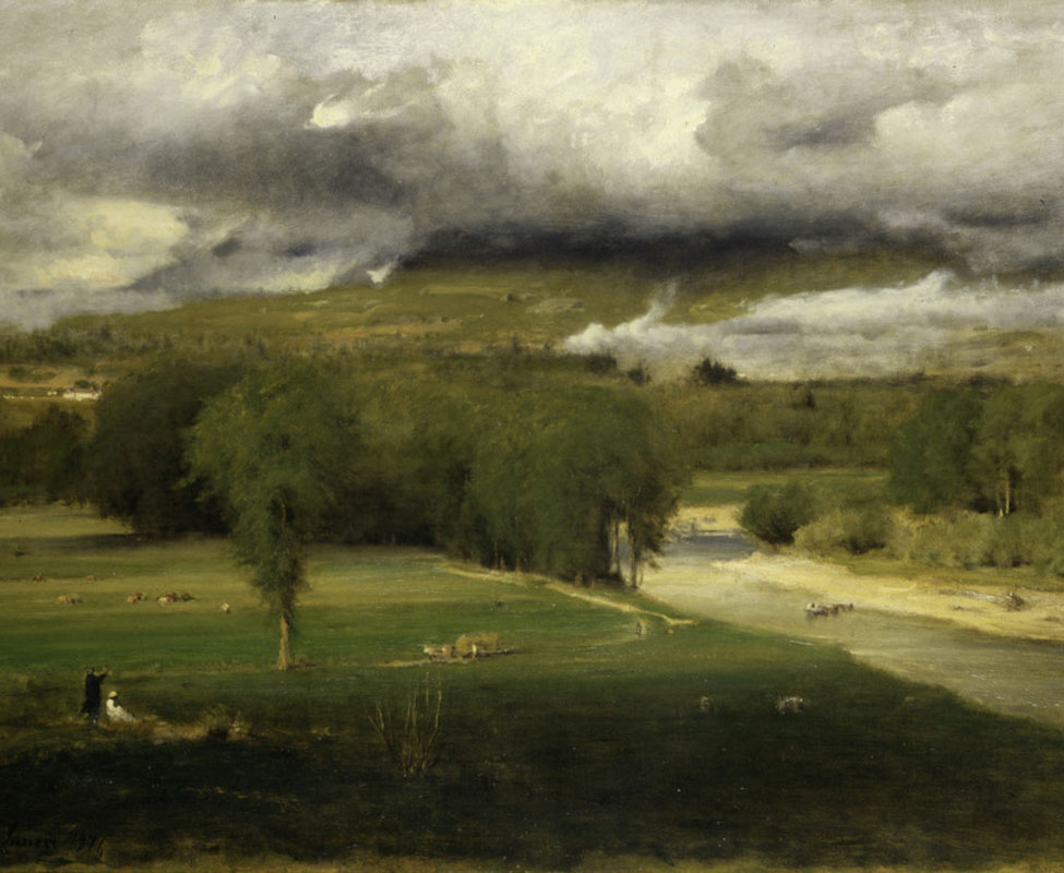 George Inness (American, 1825-1894), Saco Ford: Conway Meadows (detail), 1876