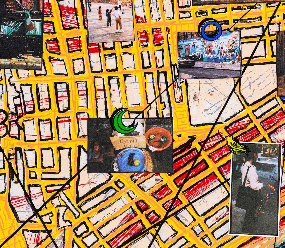 Jane Hammond (American, b. 1950), The Wonderfulness of Downtown (detail), 1996-1997