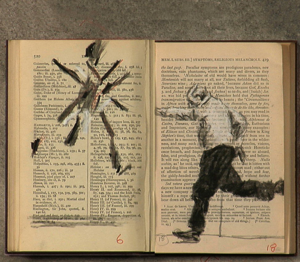 William Kentridge (South African, b. 1955), Tango for Page Turning (detail), 2012-2013