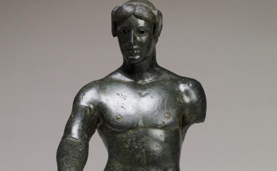 Maker Unknown (Greek), Statuette of a youth (probably Apollo), ca. 470 BCE Maker Unknown (Greek), Statuette of a youth (probably Apollo), ca. 470 BCE