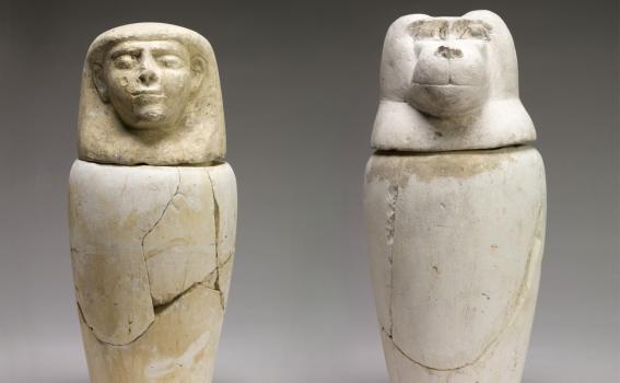 Maker Unknown (Egyptian), Canopic Jars, 1293-1070 BCE (New Kingdom, Dynasties 19-20)