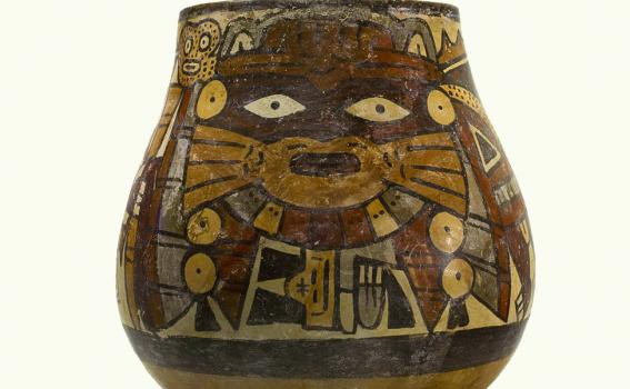 Maker Unknown (Peruvian), Nasca Vessel with anthropomorphic being