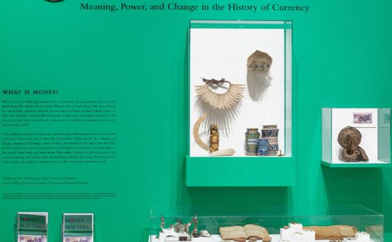 Installation view of Money Matters, Fall 2019