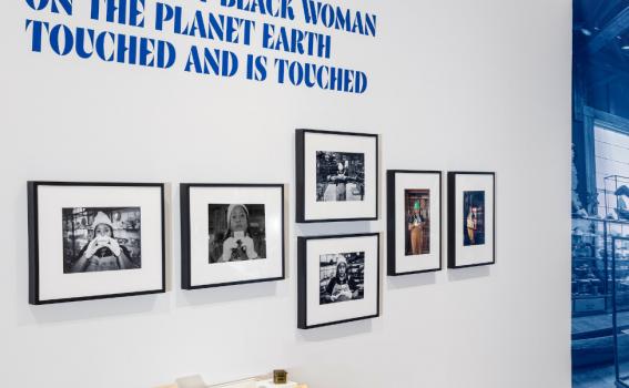 Installation view of vanessa german—THE RAREST BLACK WOMAN ON THE PLANET EARTH
