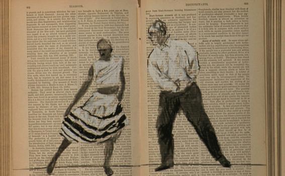 William Kentridge (South African, b. 1955), Tango for Page Turning (detail), 2012-2013