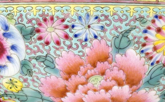 Maker Unknown (Chinese), One of a pair of eggshell porcelain bowls (detail), 19th century