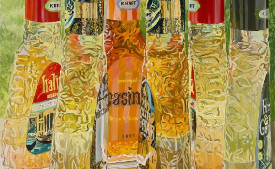 Janet Fish (American, b. 1938), Kraft Salad Dressing (detail), 1973