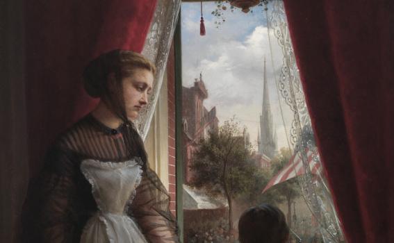 Oscar Kunath (German, 1830-1904), He Does Not Return (detail), 1867 Oscar Kunath (German, 1830-1904), He Does Not Return (detail), 1867