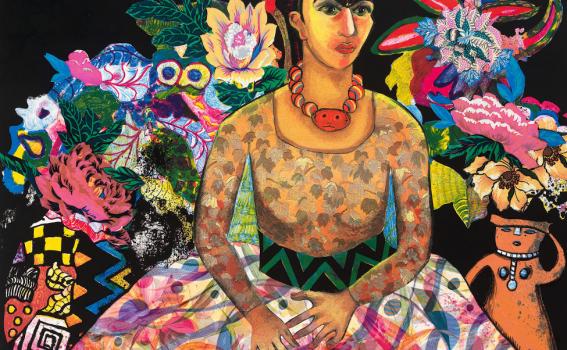 Miriam Schapiro (American, b. Canada, 1923-2015), Frida and Me (detail), 1990