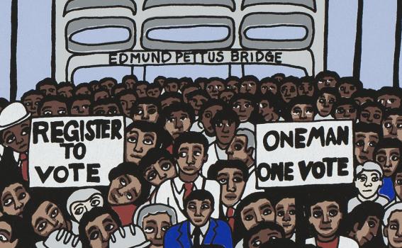 Faith Ringgold (American, b. 1930), Taxes on us Without our Consent (from the portfolio Declaration of Freedom and Independence) (detail), 2009 Faith Ringgold (American, b. 1930), Taxes on us Without our Consent (from the portfolio Declaration of Freedom and Independence) (detail), 2009