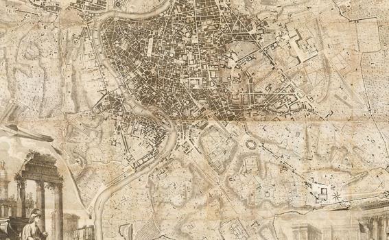 Giovanni Battista; Domenico Pronti, Nuova Pianta di Roma, 1748 Nolli map; 1795 Pronti prints Giovanni Battista; Domenico Pronti, Nuova Pianta di Roma, 1748 Nolli map; 1795 Pronti prints