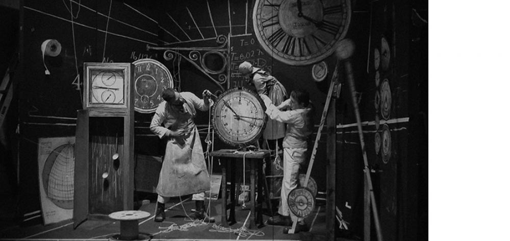 William Kentridge (South African, b. 1955), Machine Room, Still from The Refusal of Time. © William Kentridge; photo courtesy of Marian Goodman Gallery William Kentridge (South African, b. 1955), Machine Room, Still from The Refusal of Time. © William Kentridge; photo courtesy of Marian Goodman Gallery