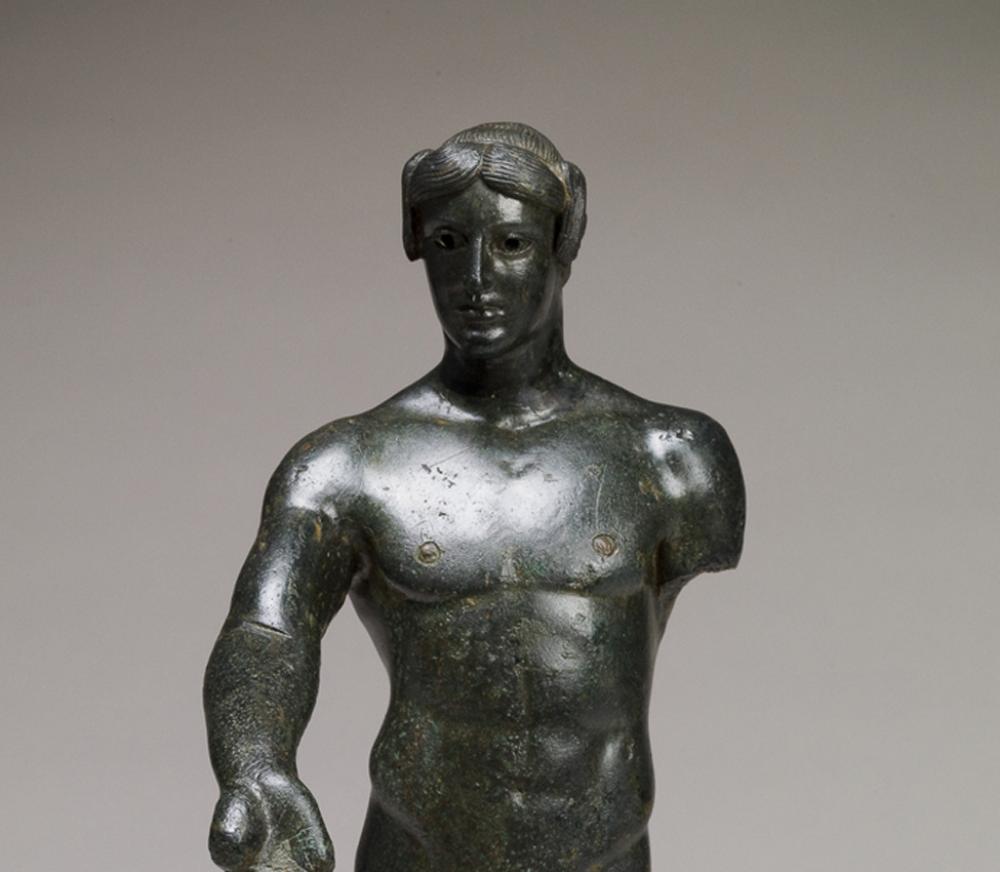 Maker Unknown (Greek), Statuette of a youth (probably Apollo), ca. 470 BCE Maker Unknown (Greek), Statuette of a youth (probably Apollo), ca. 470 BCE