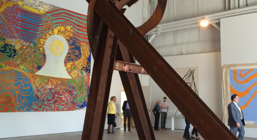 Director’s Circle Art Tour participants at the studio of sculptor Mark di Surero