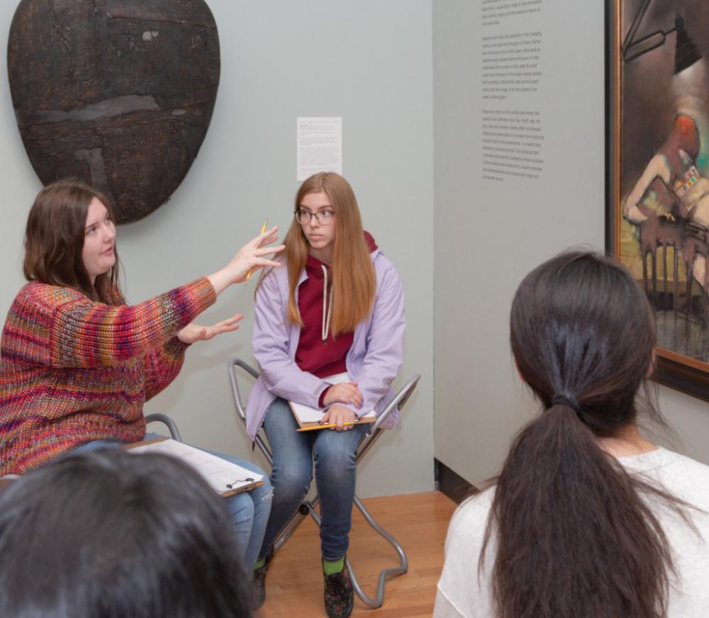 Students in the galleries, November 2019