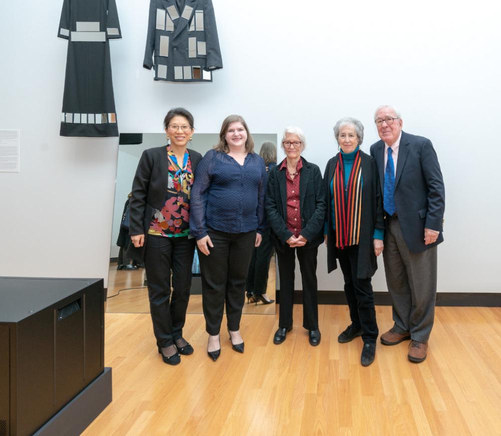 Tricia Paik (left), with Amy Martin (Director of the Weissman Center for Leadership and Professor of English on the Emma B. Kennedy Foundation), artist Joan Jonas ('58), Harriett L. ('58) and Paul M. Weissman Tricia Paik (left), with Amy Martin (Director of the Weissman Center for Leadership and Professor of English on the Emma B. Kennedy Foundation), artist Joan Jonas ('58), Harriett L. ('58) and Paul M. Weissman