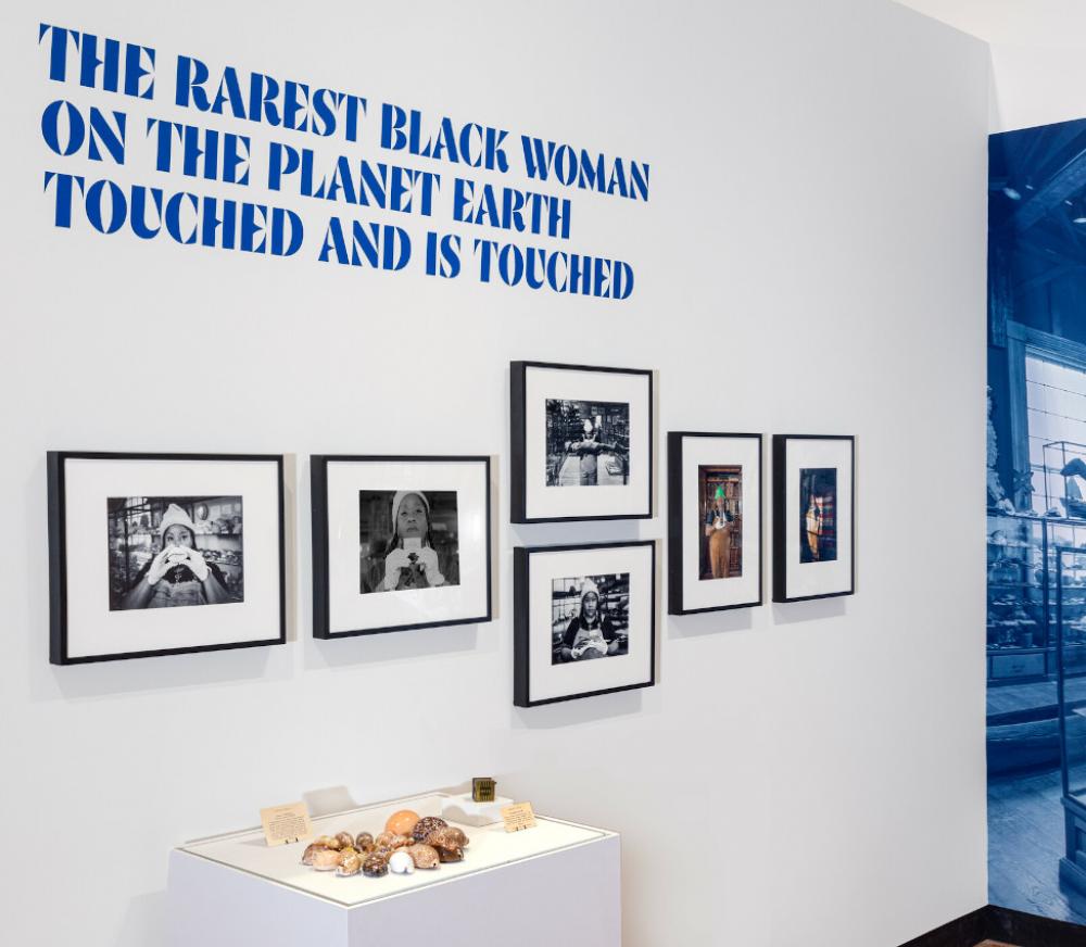 Installation view of vanessa german—THE RAREST BLACK WOMAN ON THE PLANET EARTH