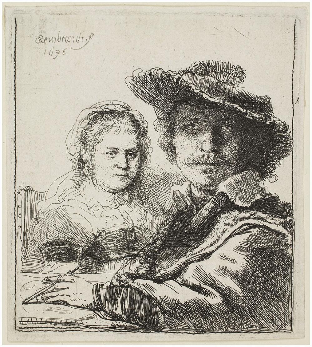 Rembrandt van Rijn, Self-Portrait with Saskia