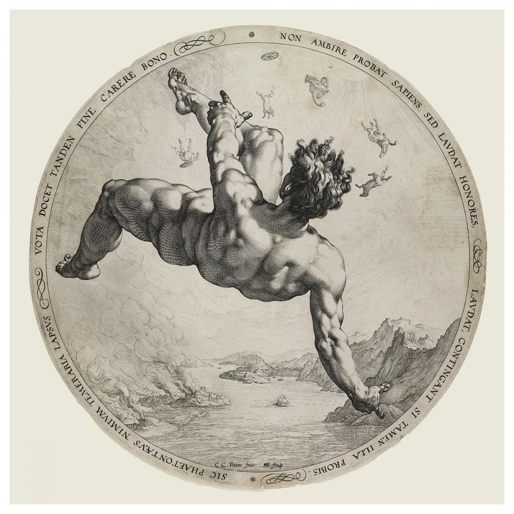 Goltzius, Hendrick; after Cornelis van Haarlem; Fall of Phaeton Goltzius, Hendrick; after Cornelis van Haarlem; Fall of Phaeton