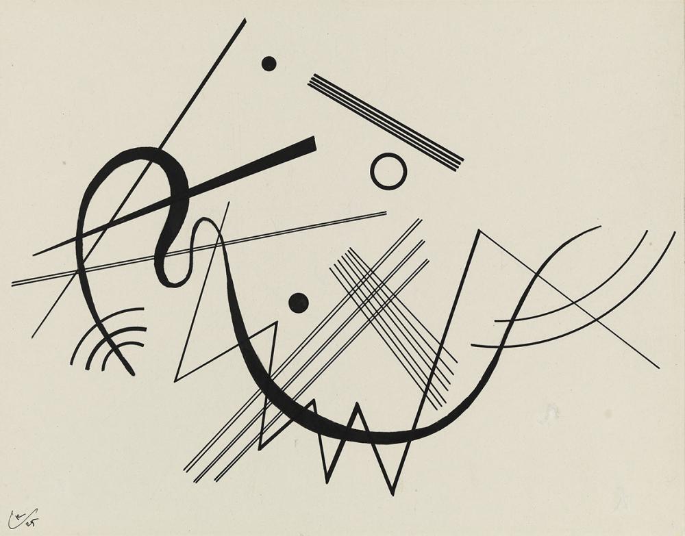 Kandinsky, Wassily, Untitled (drawing for "Diagram 17")