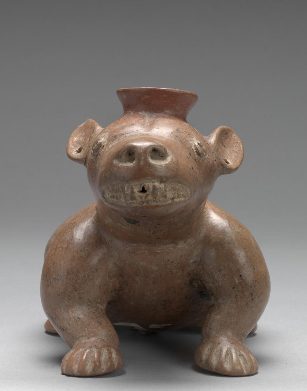 Colima, Seated dog vessel Colima, Seated dog vessel