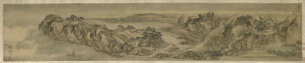 Wang Hui, Spring Dawn at Yanji [Rock of Swallows]