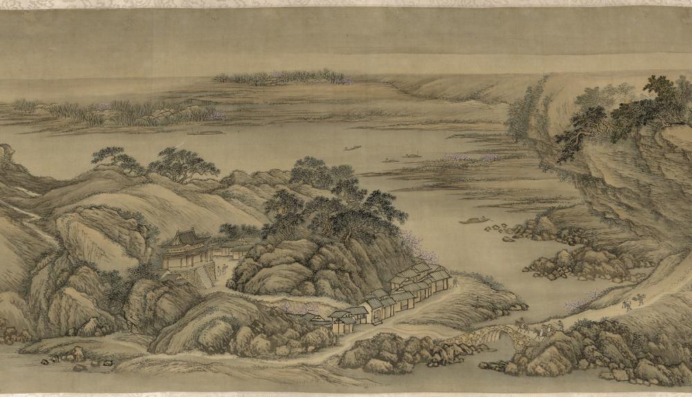 Wang Hui, Spring Dawn at Yanji [Rock of Swallows], ca. 1695 (Qing Dynasty)