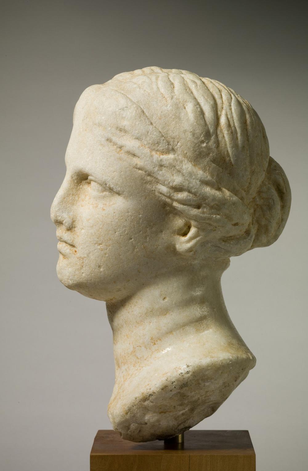 Greek, Head of a woman, possibly Aphrodite Greek, Head of a woman, possibly Aphrodite