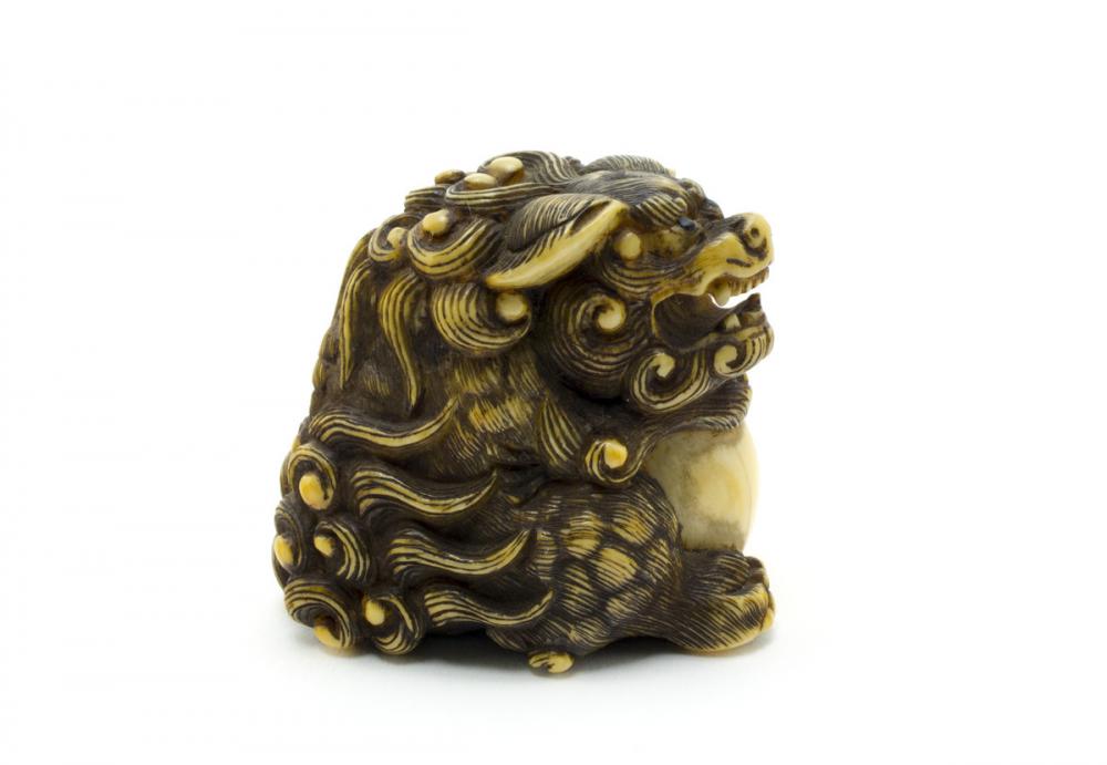 Japanese, Shishi with ball Japanese, Shishi with ball