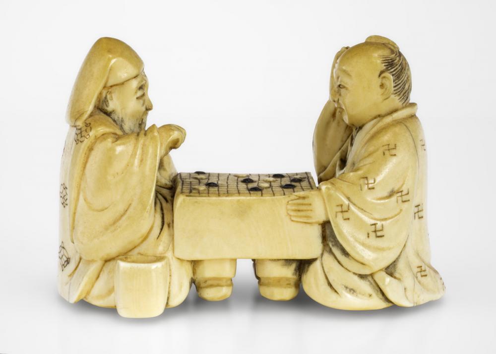 Tomomasa, Two men playing go Tomomasa, Two men playing go