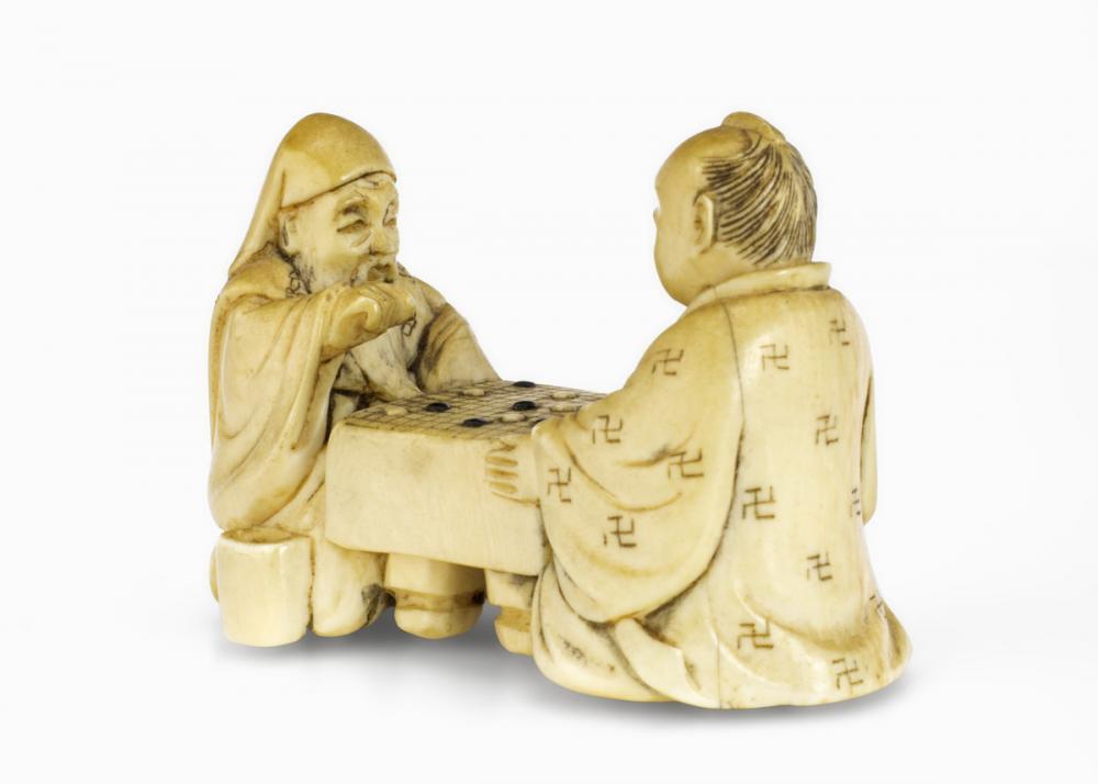 Tomomasa, Two men playing go Tomomasa, Two men playing go