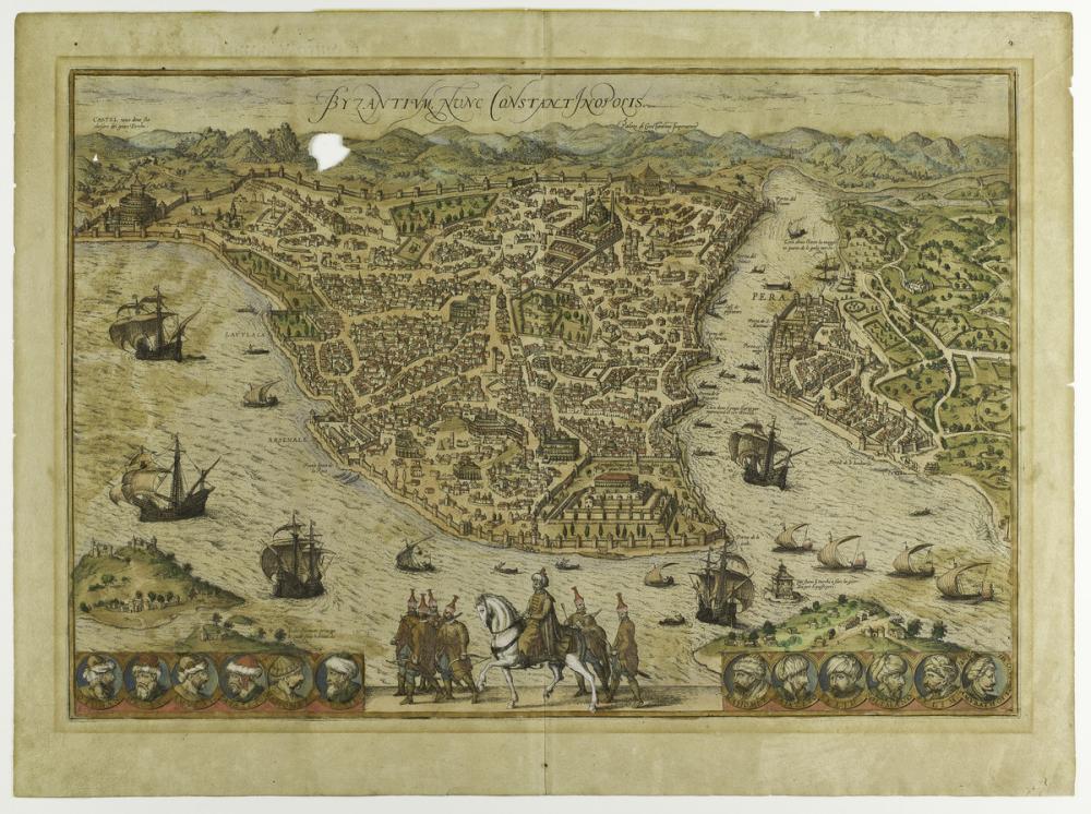 Braun, Hogenberg; Byzantium nunc Constantinopolis (Byzantium now Constantinople) Braun, Hogenberg; Byzantium nunc Constantinopolis (Byzantium now Constantinople)