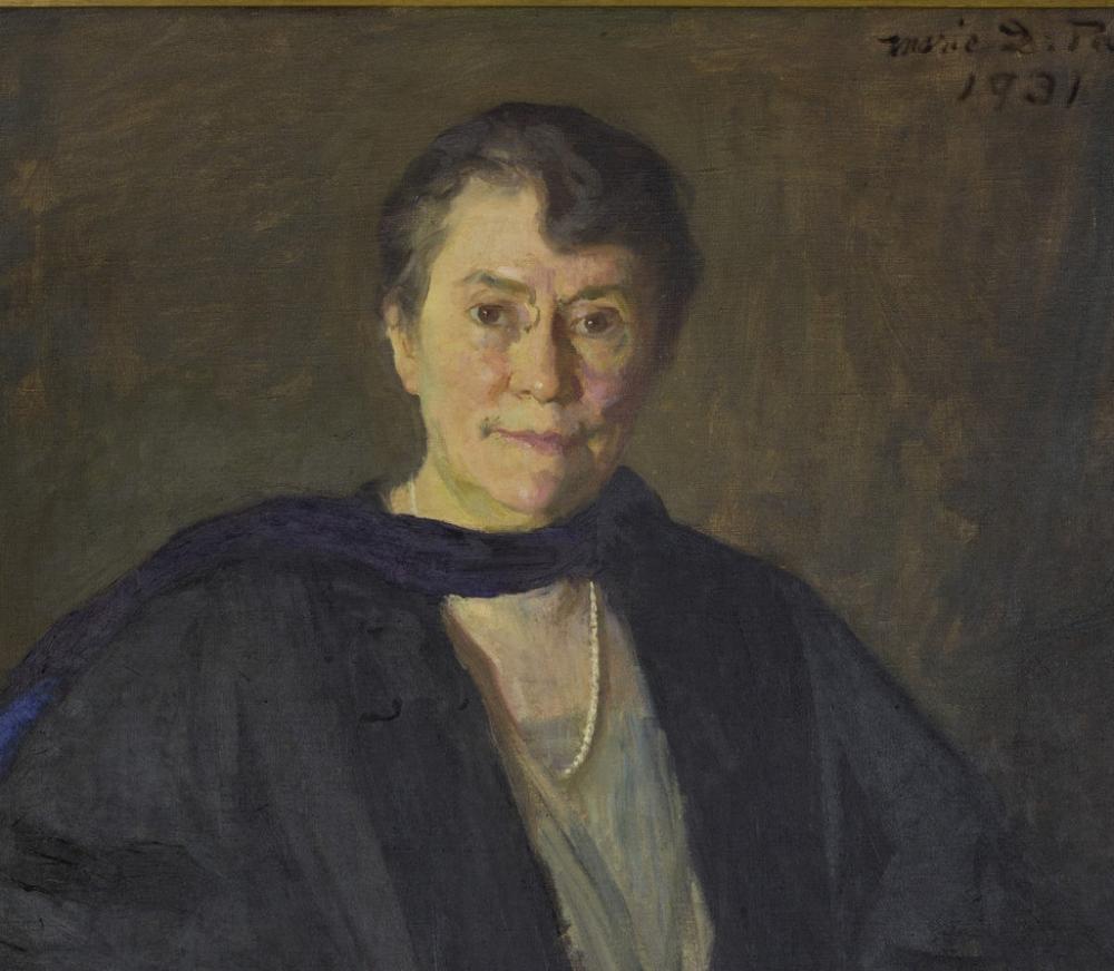 Marie Danforth Page (American, 1869-1940), Mary E. Woolley (detail), 1931 Marie Danforth Page (American, 1869-1940), Mary E. Woolley (detail), 1931