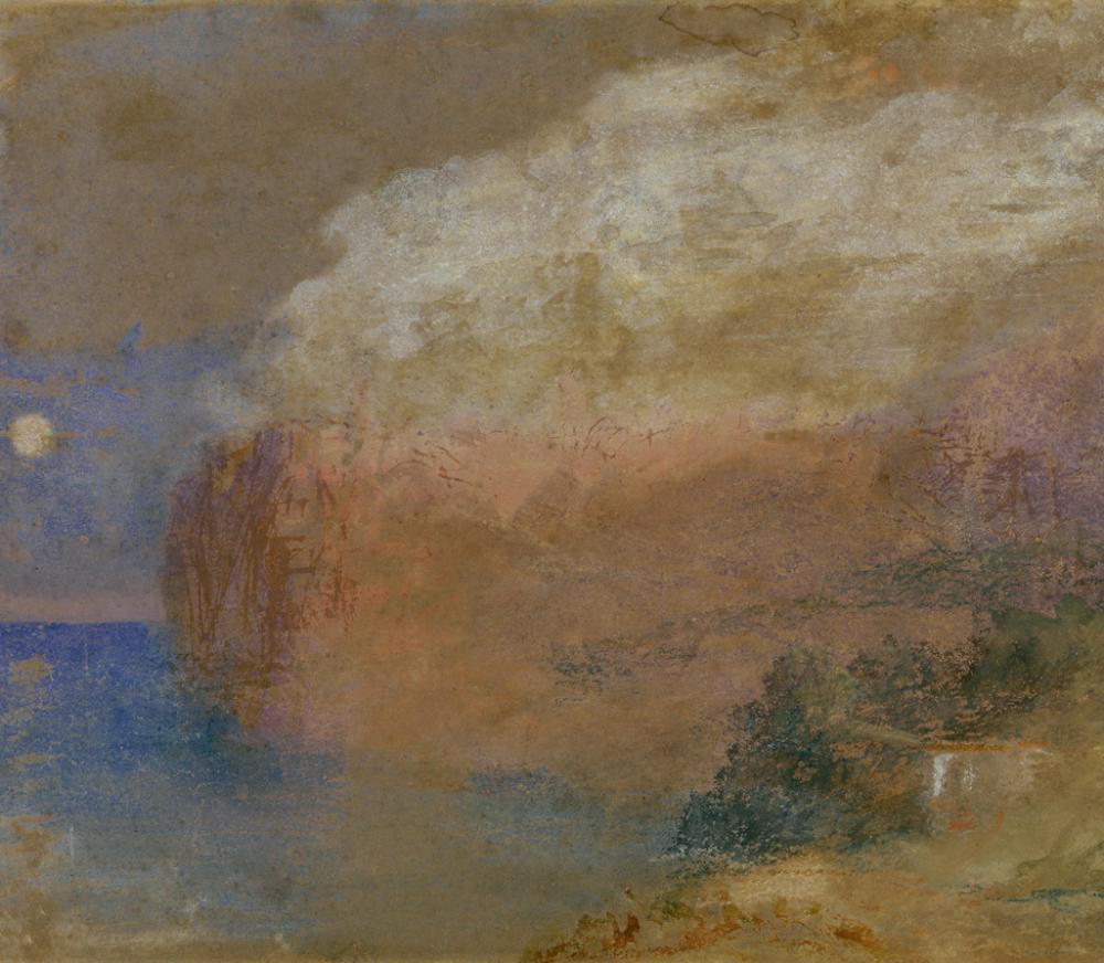 Joseph Mallord William Turner (British, 1775-1851), Corisca (?) a wooded headland, ca. 1828 Joseph Mallord William Turner (British, 1775-1851), Corisca (?) a wooded headland, ca. 1828
