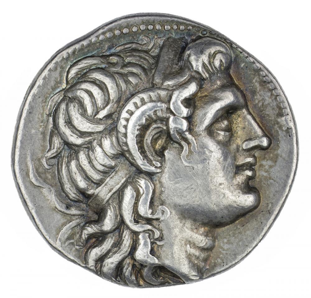 Greek, Tetradrachm of Deified Alexander III, the Great, obv. Greek, Tetradrachm of Deified Alexander III, the Great, obv.