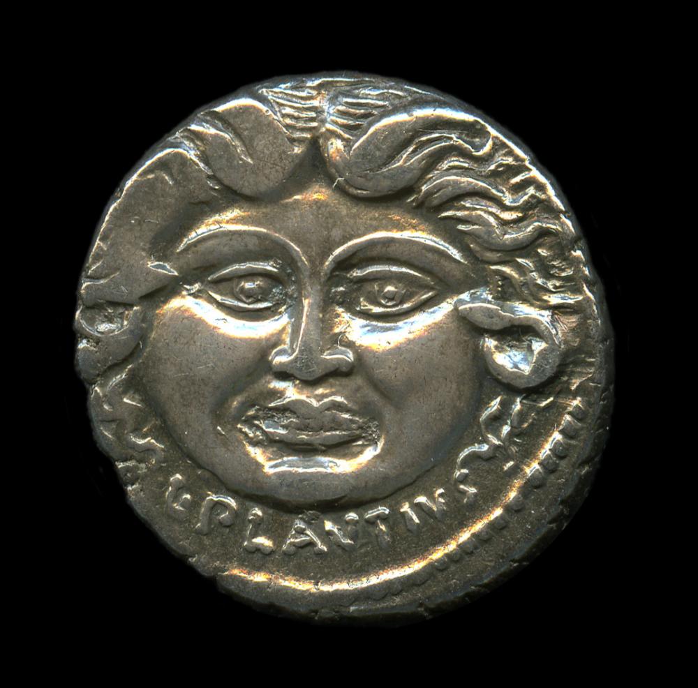 Roman, Denarius of Medusa Roman, Denarius of Medusa