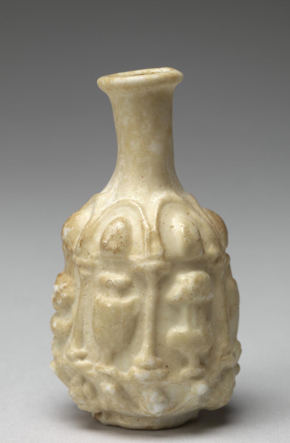 Roman, mold-blown bottle Roman, mold-blown bottle