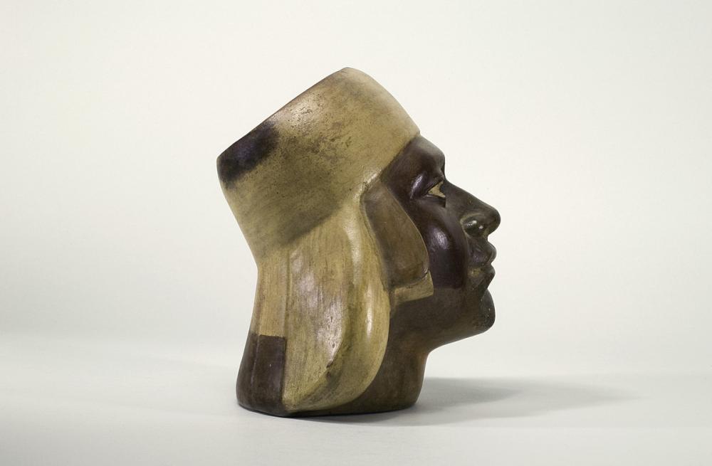 Moche, Portrait head vessel Moche, Portrait head vessel