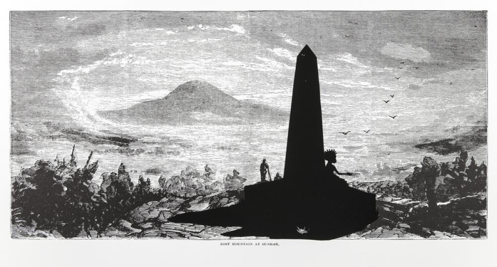 Kara Walker (American, b. 1969), Lost Mountain at Sunrise, from the series Harper's Pictorial History of the Civil War (Annotated), 2005 Kara Walker (American, b. 1969), Lost Mountain at Sunrise, from the series Harper's Pictorial History of the Civil War (Annotated), 2005