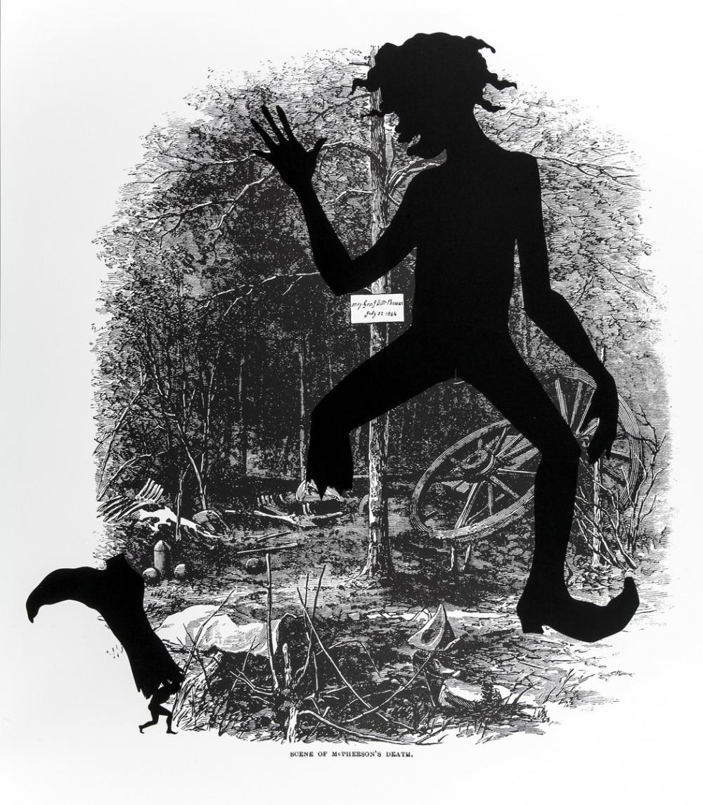 Kara Walker (American, b. 1969), Scene of McPherson's Death, from the series Harper's Pictorial History of the Civil War (Annotated), 2005 Kara Walker (American, b. 1969), Scene of McPherson's Death, from the series Harper's Pictorial History of the Civil War (Annotated), 2005
