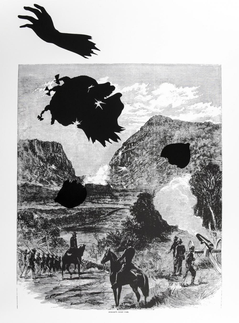 Kara Walker (American, b. 1969), Buzzard's Roost Pass, from the series Harper's Pictorial History of the Civil War (Annotated), 2005 Kara Walker (American, b. 1969), Buzzard's Roost Pass, from the series Harper's Pictorial History of the Civil War (Annotated), 2005